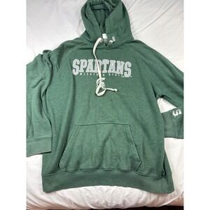 Michigan State Spartans Hoodie Mens XL Green Captivating Apparel MSU Sweatshirt